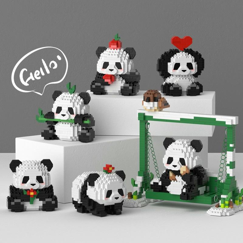 Educatief Speelgoed Voor Kinderen |   Miniatuur Panda Bouwspeelgoed, Educatieve Blokken, Kleine Deeltjes, Cadeau Voor Kinderen, Jongens En Meisjes, Studenten, Decoratie. Educatief Speelgoed Voor Kinderen Educatief Speelgoed Voor Kinderen