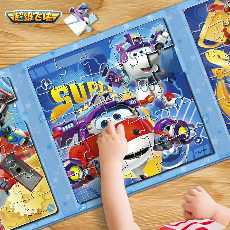 Kinderanime Speelgoed |   Super Wings Kinderpuzzel Voor 3 Tot 6 Jaar – Educatief Magnetisch Speelgoed Voor Jongens – Mini Speciale Eenheid Vroegonderwijs Puzzel Kinderanime Speelgoed Kinderanime Speelgoed