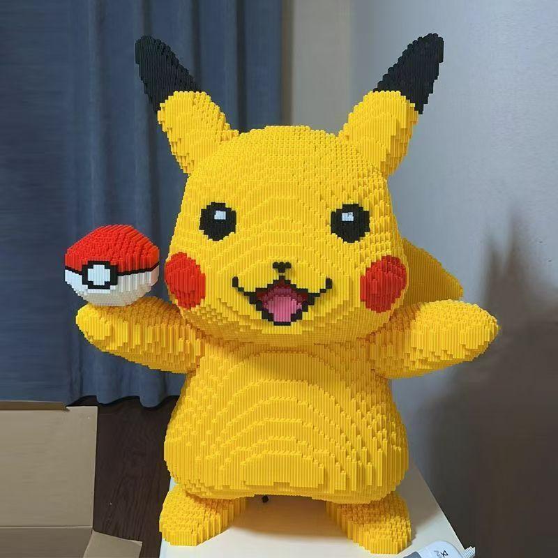 Kinderen Bouwblok Speelgoed |   Grote Pikachu 3D Bouwblok Speelgoed Met Meer Dan 10.000 Stukjes – Trendy Puzzel Cadeau Voor Jongens En Meisjes, Decoratief Item Kinderen Bouwblok Speelgoed Kinderen Bouwblok Speelgoed