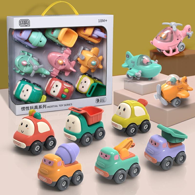 Kindermodelspeelgoed |   Baby Inertie Speelgoedauto Model Kinder Cartoon Kleine Auto Terugtrekauto 6 Maanden En Ouder Jongens 1-3 Jaar Cadeau Kindermodelspeelgoed Kindermodelspeelgoed