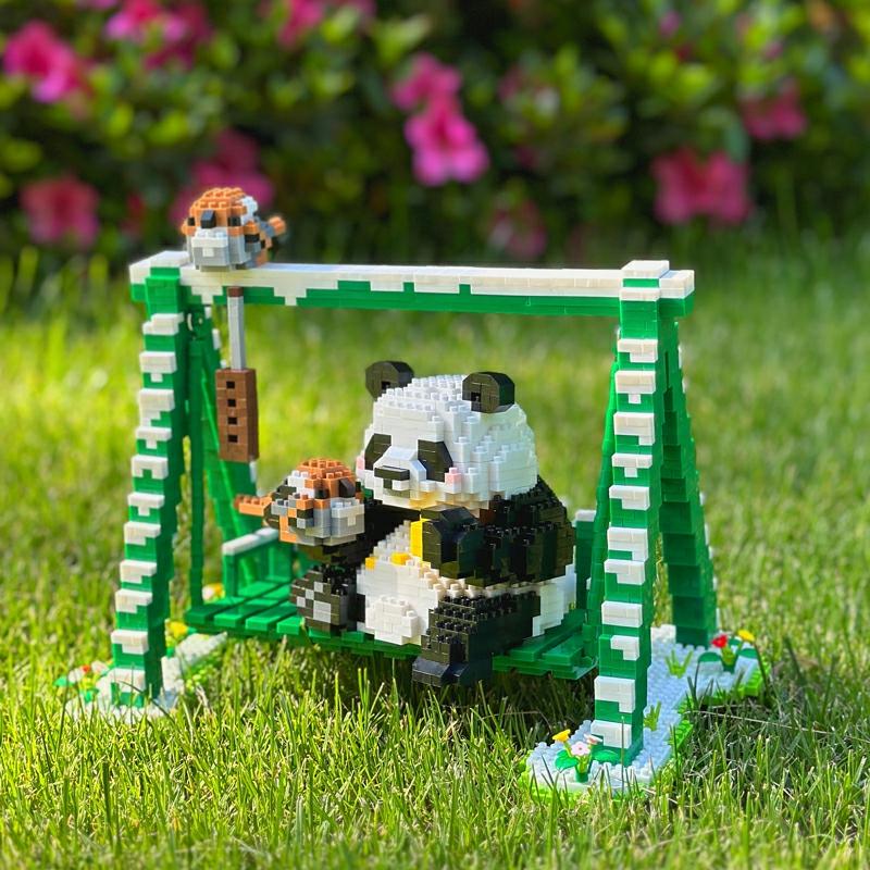 Kindermodelspeelgoed |   Grote Panda Huanhua Speelgoed, Schattige Animale Actiefiguren Voor Jongens En Meisjes, Realistische Handgemaakte Modellen, Kinderverjaardagscadeau Kindermodelspeelgoed Kindermodelspeelgoed