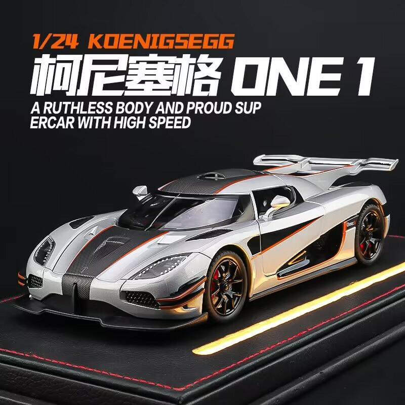 Kindermodelspeelgoed |   Koenigsegg Alloy Auto Model Simulatie One:1 Supercar Speelgoedauto Cadeau Voor Jongens Model Decoratie Kindermodelspeelgoed Kindermodelspeelgoed