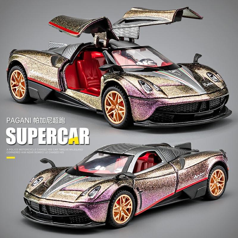 Kindermodelspeelgoed |   Pagani Huayra Alloy Auto Model Realistische Supercar Speelgoed Auto Model Decoratie Speelgoed Auto Voor Jongens Kindermodelspeelgoed Kindermodelspeelgoed