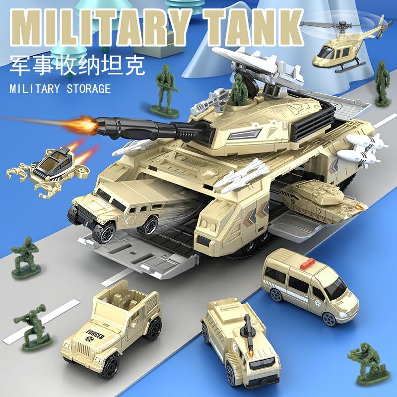 Kindermodelspeelgoed |   Tank Speelgoedauto Jongens Militaire Basis Modelset Auto Gevechtsvliegtuig Helikopter Kinder Speelgoed Scène Kindermodelspeelgoed Kindermodelspeelgoed