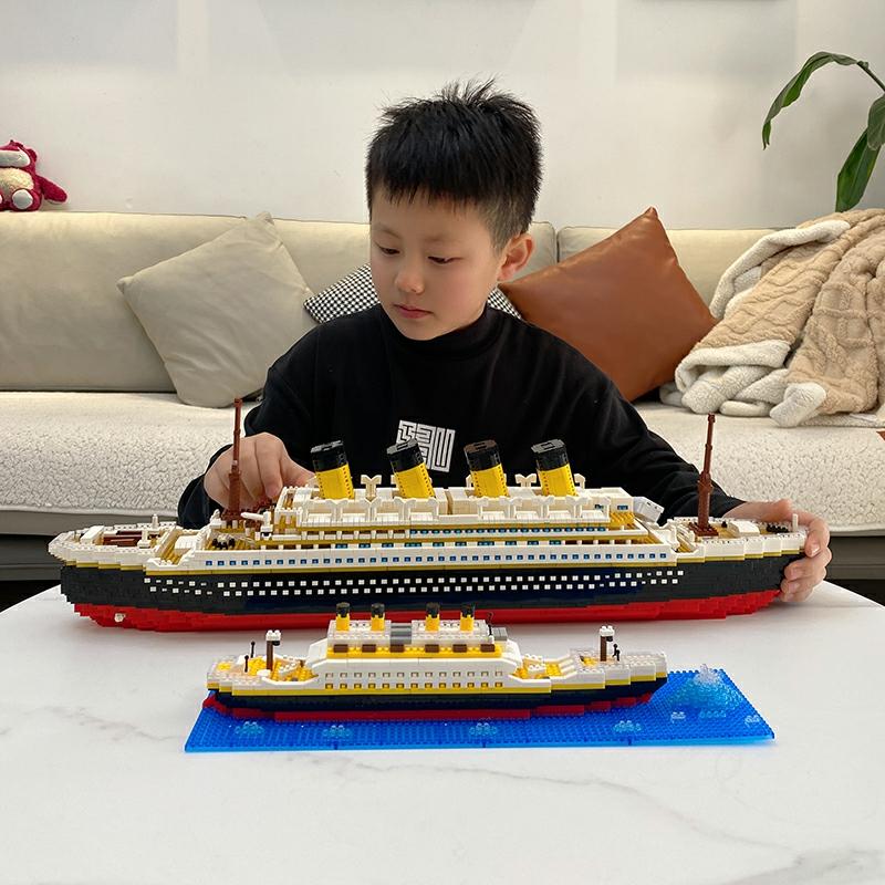 Kindermodelspeelgoed |   Titanic Bouwspeelgoed Grote Cruise Schip Model Voor Jongens En Meisjes, Educatief Cadeau Voor 8-12 Jaar Oud Kindermodelspeelgoed Kindermodelspeelgoed