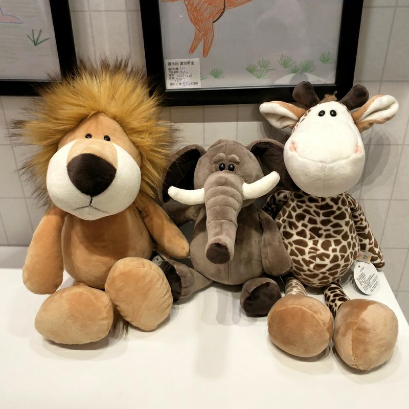 Kinderpluche Speelgoed |   Bosdieren Knuffels: Giraffe, Olifant, Leeuw, Aap, Hond, Tijger – Activiteit Cadeaus Voor Kinderen, Verjaardag Pluche Speelgoed. Kinderpluche Speelgoed Kinderpluche Speelgoed