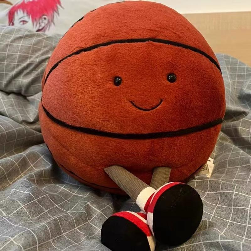 Kinderpluche Speelgoed |   Creatieve Basketbal- En Voetbalknuffels Voor Jongens, Schattige Pluche Speelgoedpoppen Als Cadeau Voor Kinderen Of Vriendjes, Ideaal Als Verjaardagscadeau. Kinderpluche Speelgoed Kinderpluche Speelgoed