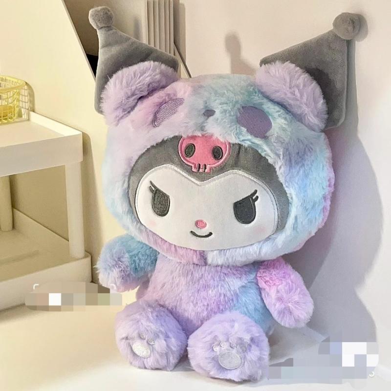 Kinderpluche Speelgoed |   Creatieve Tie-Dye Kuromi Knuffel, Melodie En Cinnamoroll Speelgoed, Verjaardagscadeau Voor Kinderen En Vriendinnen. Kinderpluche Speelgoed Kinderpluche Speelgoed