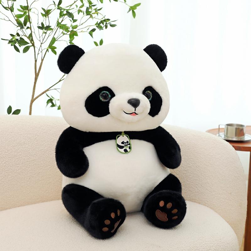 Kinderpluche Speelgoed |   Echte Panda Knuffel, Realistische Bloemen Panda, Schattige Grote Panda Pluche Speelgoed, Verjaardagscadeau Voor Kinderen, Jongens En Meisjes. Kinderpluche Speelgoed Kinderpluche Speelgoed