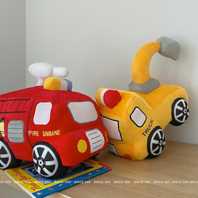 Kinderpluche Speelgoed |   Graafmachine Knuffelpop Cartoon Brandweerauto Speelgoed Pluche Knuffel Voor Jongens Slaapkussen Kinderbouwvoertuig Graafmachine Kinderpluche Speelgoed Kinderpluche Speelgoed