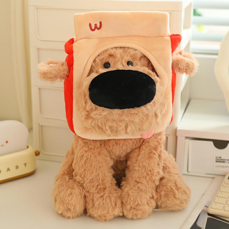 Kinderpluche Speelgoed |   Grote Neus Hond Knuffel Speelgoed, Schattige Puppy Sleutelhanger, Hoofddeksel Pop, Kindvriendelijke Troostpop, Verjaardagscadeau. Kinderpluche Speelgoed Kinderpluche Speelgoed