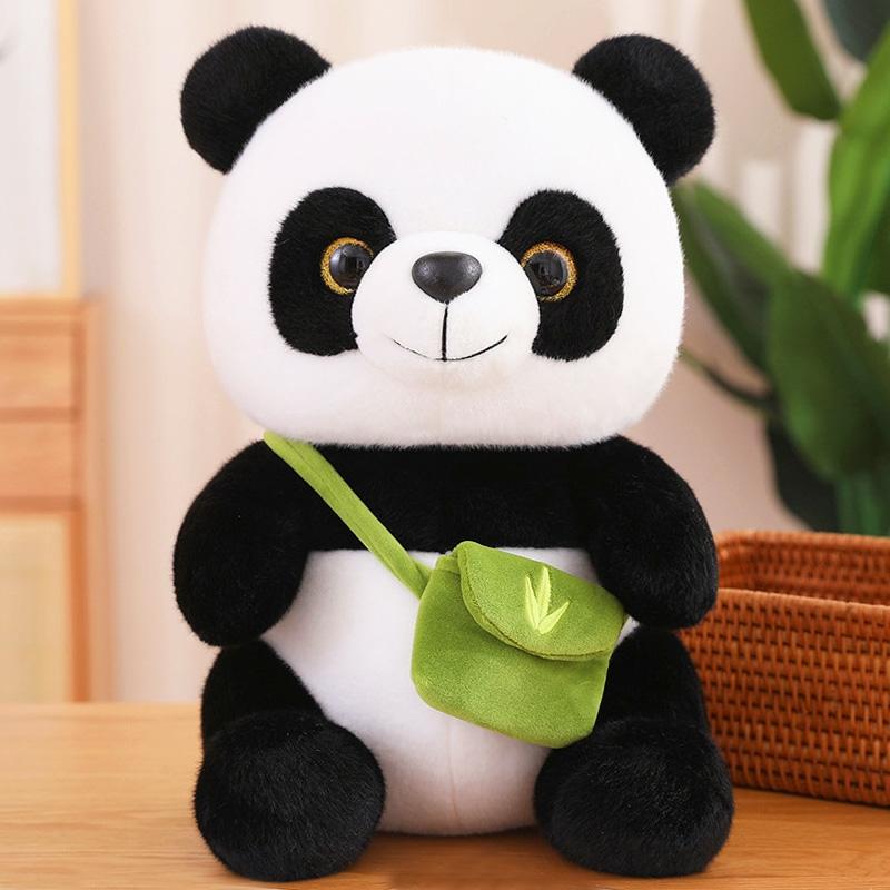 Kinderpluche Speelgoed |   Grote Panda Pluche Speelgoedpop, Schattig Bloemenpopje, Culturele En Creatieve Kinder Speelgoed, Realistische Chengdu Souvenirs, Perfect Om Aan Buitenlanders Te Geven. Kinderpluche Speelgoed Kinderpluche Speelgoed