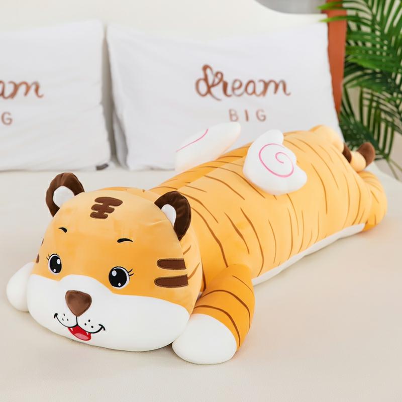 Kinderpluche Speelgoed |   Kleine Tijger Kussen Cartoon Slapende Stoffen Pop Lange Kussen Pluche Speelgoed Bed Pop Verjaardagscadeau Voor Meisjes Kinderpluche Speelgoed Kinderpluche Speelgoed