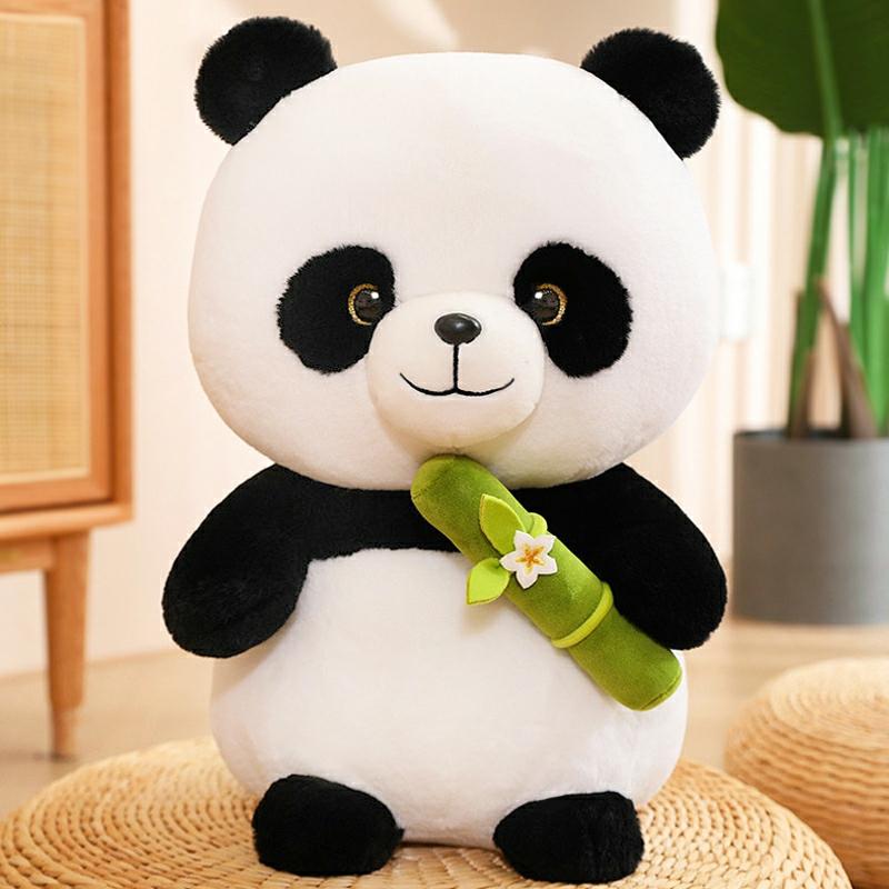 Kinderpluche Speelgoed |   Panda Knuffel Speelgoed Voor Meisjes, Pluche Pop, Kussen, Cadeau Voor De Kinderdag, Stoffen Pop, Souvenirs Uit Chengdu. Kinderpluche Speelgoed Kinderpluche Speelgoed