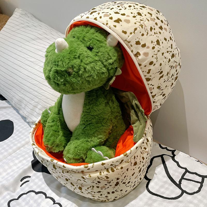 Kinderpluche Speelgoed |   Schattige Pluche Dino-Ei Knuffel, Ideaal Als Slaapvriendje Voor Meisjes, Perfect Als Verjaardagscadeau Voor Kinderen. Kinderpluche Speelgoed Kinderpluche Speelgoed