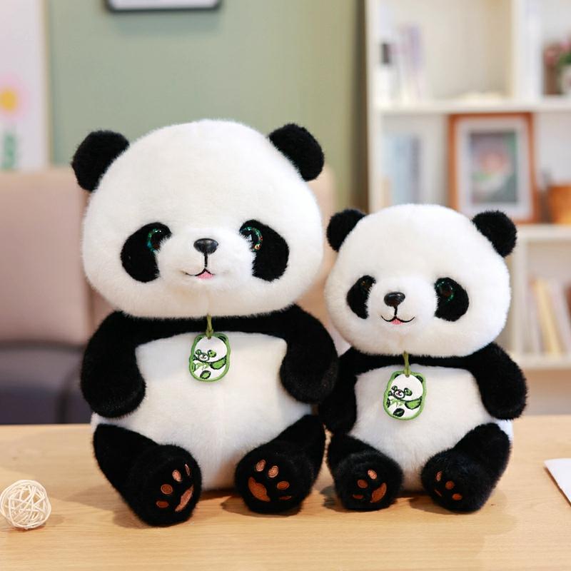 Kinderpluche Speelgoed |   Schattige Realistische Panda Knuffel, Nationale Schat Grote Panda, Pluche Speelgoed, Cadeau Voor Kinderen, Perfect Voor Meisjes Op Kinderdag. Kinderpluche Speelgoed Kinderpluche Speelgoed