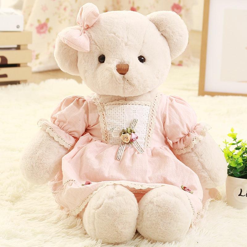 Kinderpluche Speelgoed |   Schattige Roze Pluche Teddybeer Knuffel Voor Meisjes, Perfect Als Verjaardagscadeau Voor Kinderen, Ideaal Om Mee Te Slapen. Kinderpluche Speelgoed Kinderpluche Speelgoed