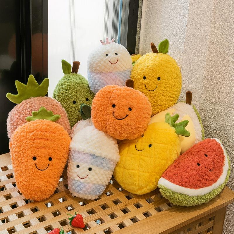 Kinderspeelgoedpop |   Creatieve Fruitknuffels, Aardbeien Pluche Speelgoed, Fruitpoppen, Grijpmachine Knuffels, Kindergifts, Groothandel. Kinderspeelgoedpop Kinderspeelgoedpop