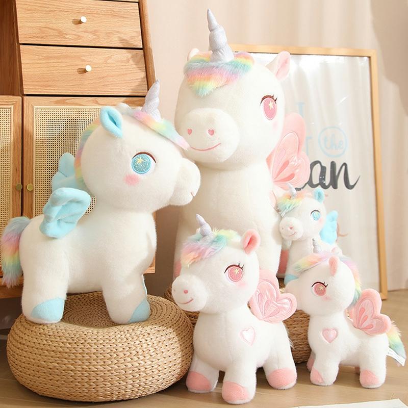 Kinderspeelgoedpop |   Eenhoorn Knuffel Speelgoed Schattige Regenboog Pony Pop Voor Meisjes Verjaardagscadeau Kinder Meisjes Pluche Pop. Kinderspeelgoedpop Kinderspeelgoedpop