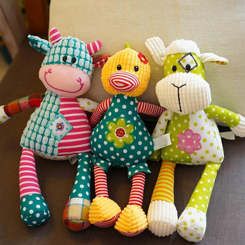 Kinderspeelgoedpop |   Kinderen Pluche Speelgoed Knuffel Slapen Schattige Kleine Koe Schapen Kippen Lelijke Schattige Baby Meisje Poppen Knuffelpop Kinderspeelgoedpop Kinderspeelgoedpop