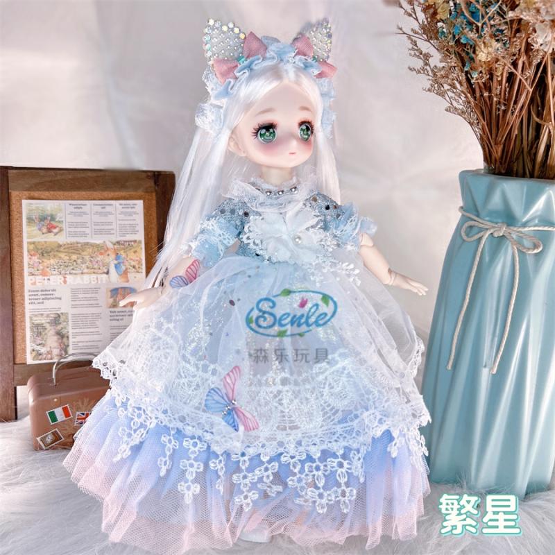 Kinderspeelgoedpop |   Populaire 30 Cm Anime Pop Met Een Meisjesachtige Manga-Gezicht, 6-Punts Bjd Kinder Speelgoed, Schattige Prinses Pop. Kinderspeelgoedpop Kinderspeelgoedpop