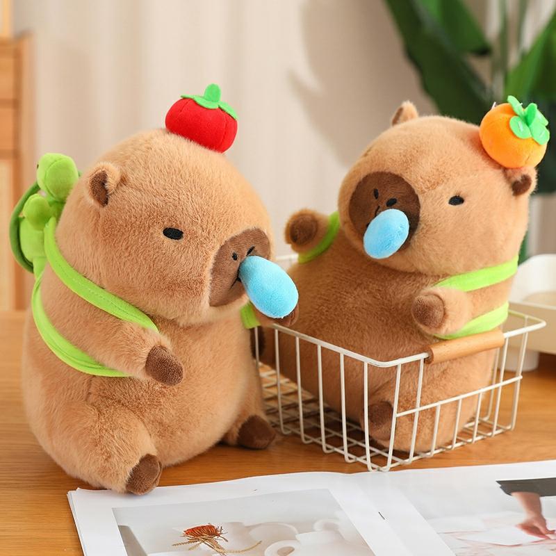 Kinderspeelgoedpop |   Schattige Capibara Knuffel Met Snot, Waterbuffel Speelgoed, Pluche Pop, Verjaardagscadeau Voor Meisjes, Schattig. Kinderspeelgoedpop Kinderspeelgoedpop