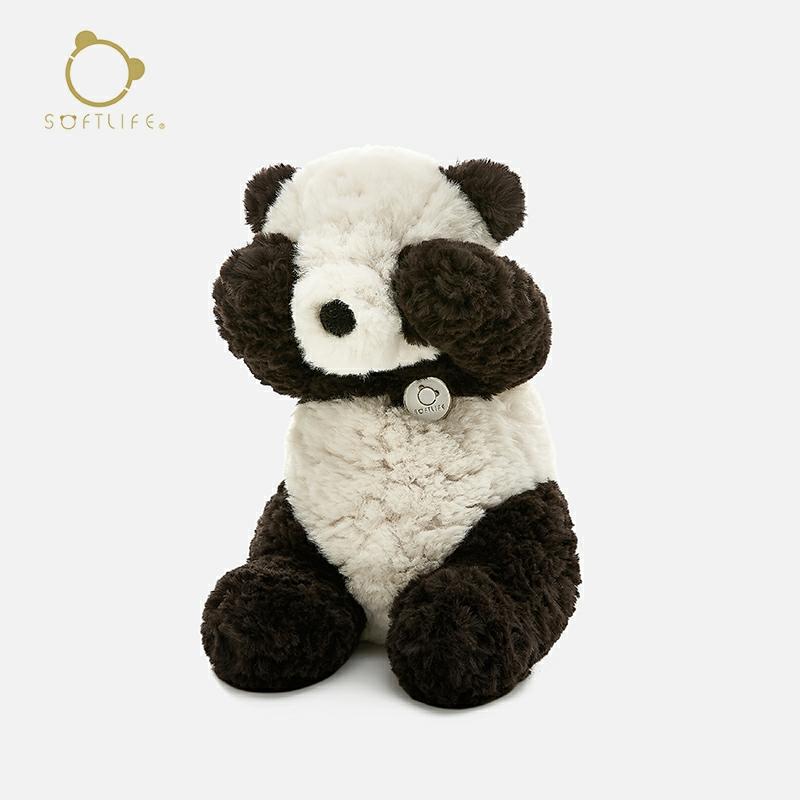 Kinderspeelgoedpop |   Softlife Panda Knuffelpop Pluche Speelgoed Schattige Troostpop Kussen Voor Slapen Unisex Valentijnsdag Cadeau Kinderspeelgoedpop Kinderspeelgoedpop