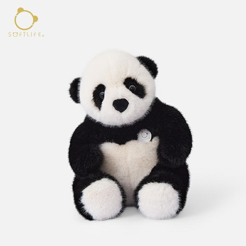 Kinderspeelgoedpop |   Zachte Levensstijl Panda Knuffel Schattige Pluche Speelgoed Pop Voor Kinderen Troostpopje, Qixi Cadeau Voor Vriendin Kinderspeelgoedpop Kinderspeelgoedpop