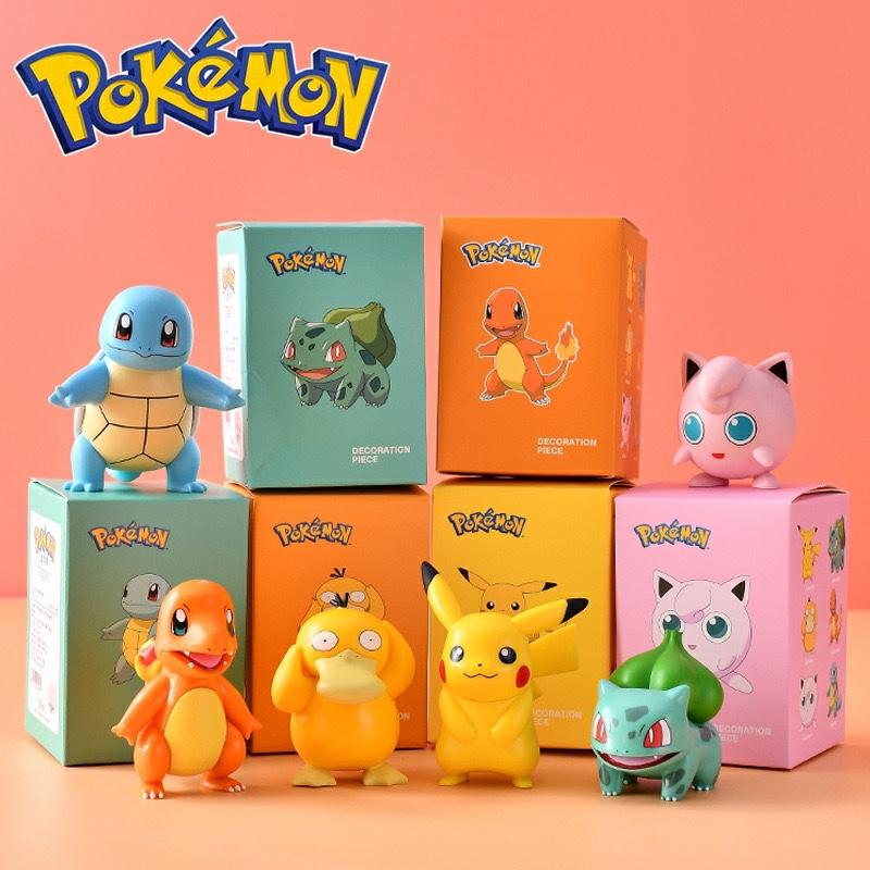 Trendy Blinddozen |   Officiële Pokémon Pikachu Blind Box Figuur, Trendy Schattige Psyduck Auto Model, Bureau Speelgoed Decoratie Trendy Blinddozen Trendy Blinddozen