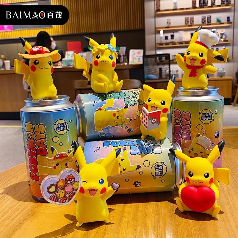 Trendy Blinddozen |   Originele Pokémon Schattige Blinddoos Figuren Trendy Pikachu Auto Bureau Speelgoed Geschenken Cadeaus Trendy Blinddozen Trendy Blinddozen