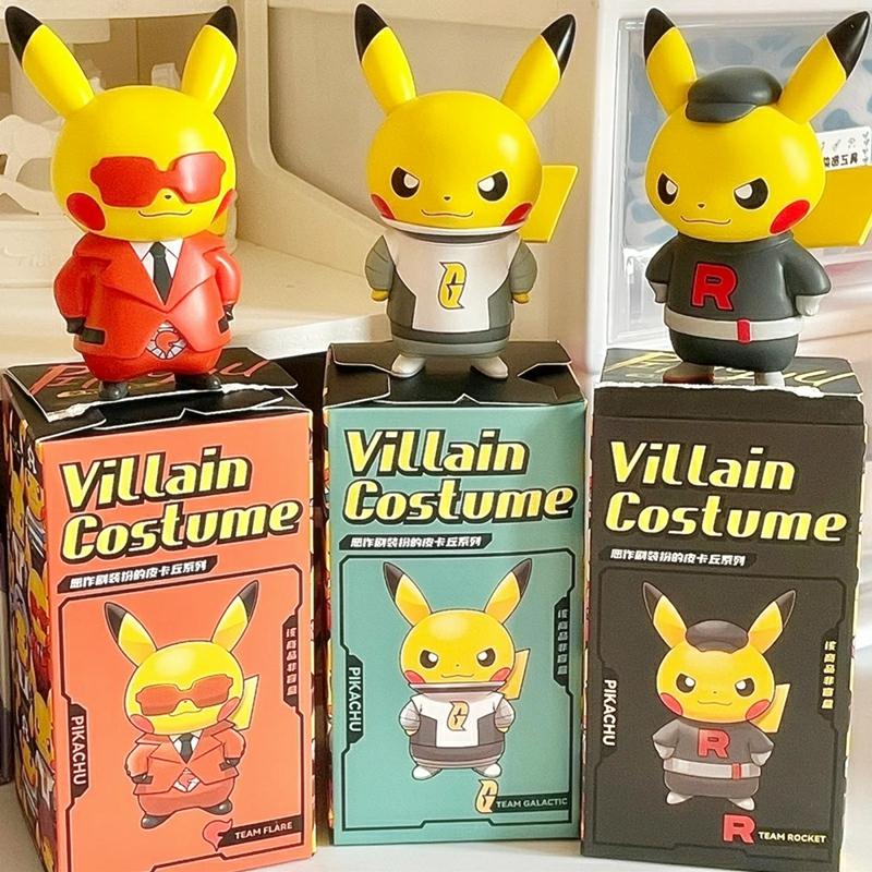 Trendy Blinddozen |   Pokémon Schurkenserie Grappen Kostuum Pikachu Figuur Merchandise Officiële Anime Trendy Blind Box Standbeeld Trendy Blinddozen Trendy Blinddozen