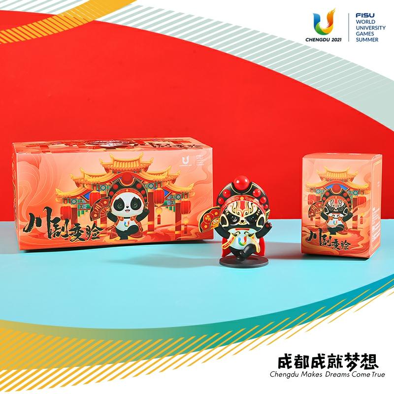 Trendy Blinddozen |   Sichuan Opera Face-Changing Blind Box Standbeeld Rongbao Geluksmascotte Panda Herinneringscultuurproduct Trendy Blinddozen Trendy Blinddozen